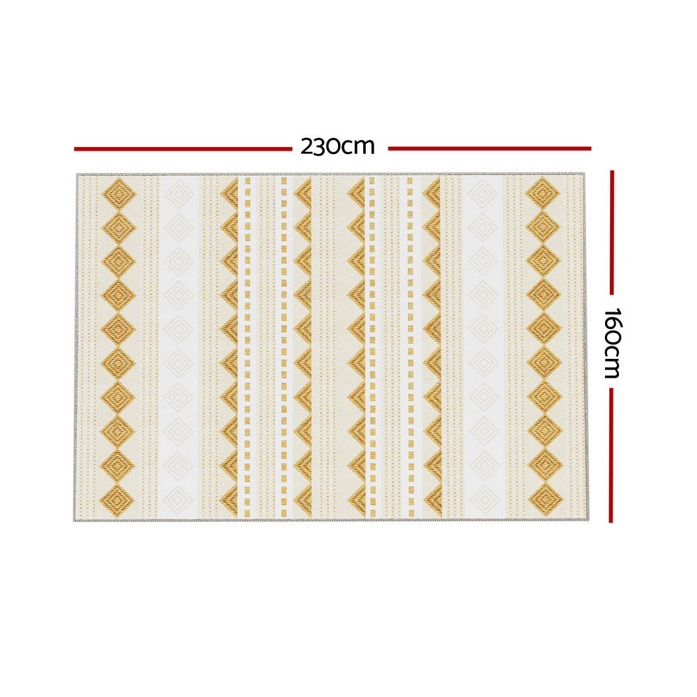 Artiss Oceans Ella Washable Rug 160x230cm – Soft Short Pile