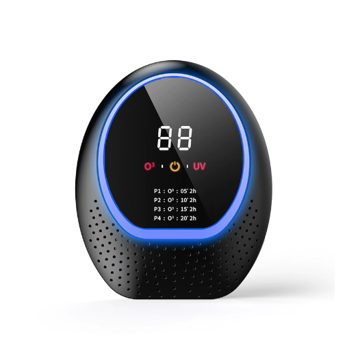 Rechargeable Ozone & UV-C Air Purifier – Black