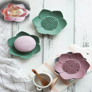 Green Flower shaped soap dish