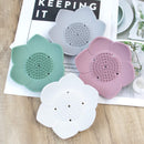 Flower shaped soap dish white