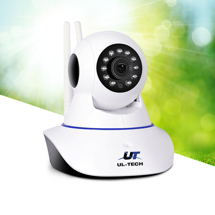 Camera Security WIFI Cam White UL-tech 1080P Wireless IP