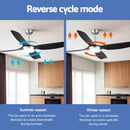 Devanti 52'' Ceiling Fan DC Motor w/Light w/Remote Black