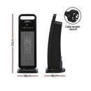 Devanti 2000W Ceramic Tower Heater Space Heaters Indoor Oscillating Black