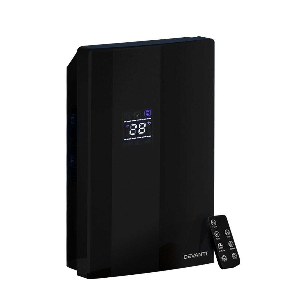 Devanti 2-in-1 Dehumidifier Air Purifier – Black