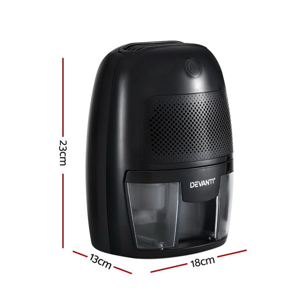 Devanti Compact Mini Dehumidifier – Black