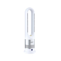 Devanti Bladeless Tower Fan Heater and Cooler 2in1 Portable Oscillation Fan for Bedroom Room Office Use White