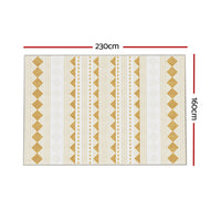 Artiss Oceans Ella Washable Rug 160x230cm – Soft Short Pile