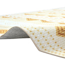 Artiss Oceans Ella Washable Rug 160x230cm – Soft Short Pile