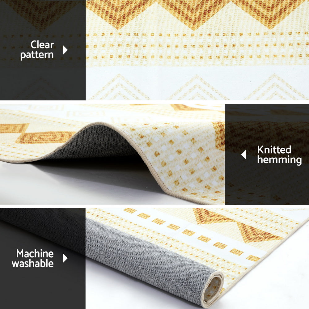 Artiss Oceans Ella Washable Rug 160x230cm – Soft Short Pile