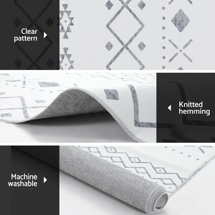 Artiss Rug 120x160cm Area Rug Washable Mat Large Carpet Soft Short Pile Una