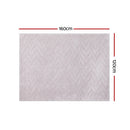 Artiss Oceans Ripple Washable Rug 120x160cm – Microfibre