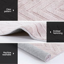 Artiss Oceans Ripple Washable Rug 120x160cm – Microfibre