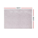 Artiss Oceans Ripple Washable Rug 160x230cm – Microfibre
