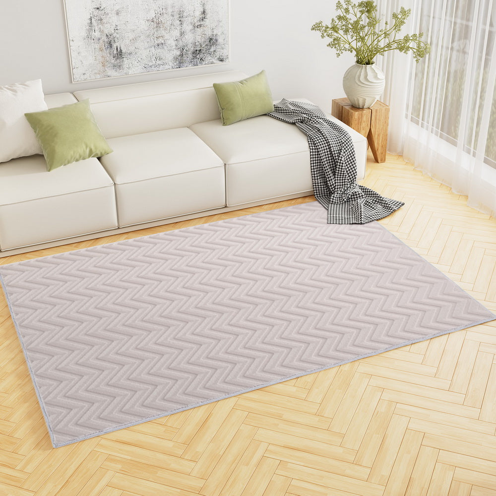 Artiss Oceans Ripple Washable Rug 160x230cm – Microfibre