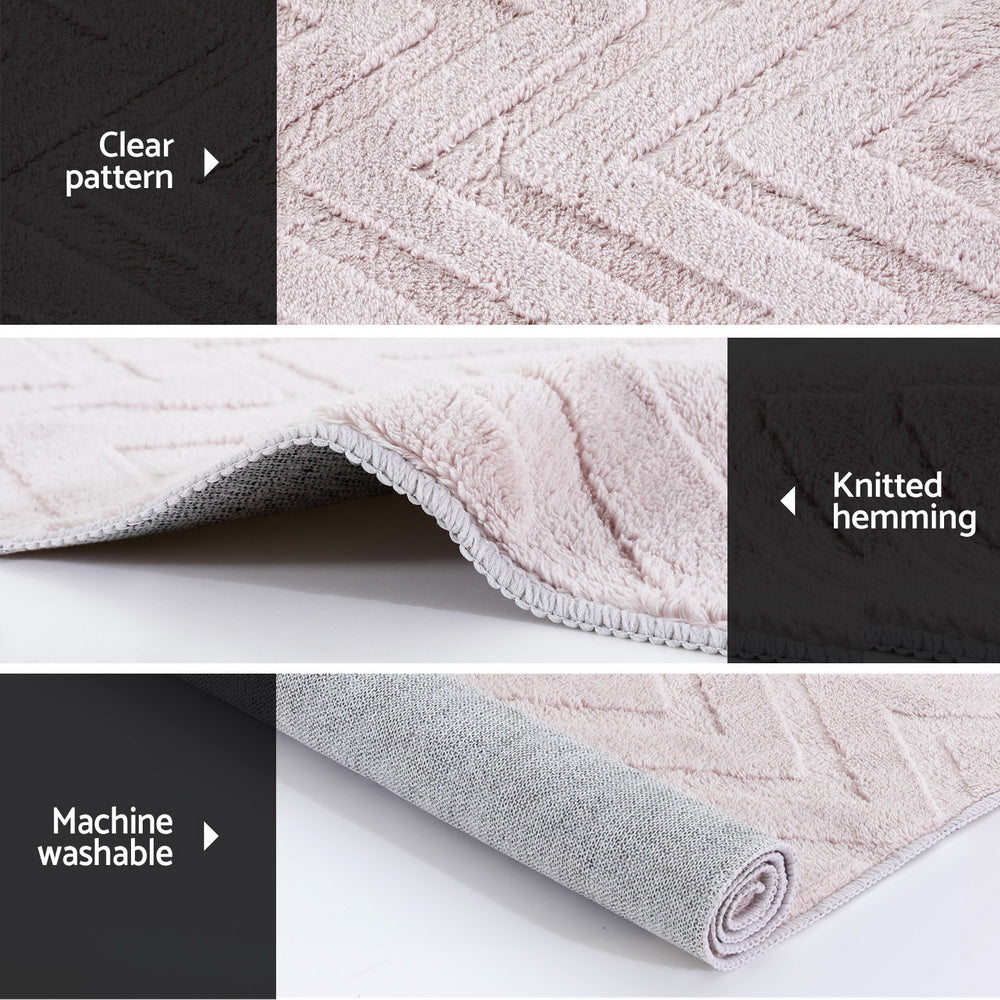 Artiss Oceans Ripple Washable Rug 160x230cm – Microfibre