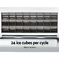 Devanti 18kg Ice Maker Machine Stainless Steel
