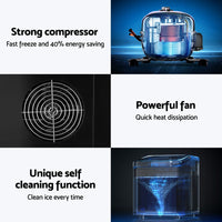 Devanti 15kg Ice Maker Machine Black