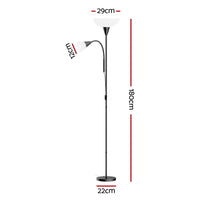 Artiss Oceans Mother & Child Floor Lamp – Black
