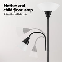 Artiss Oceans Mother & Child Floor Lamp – Black