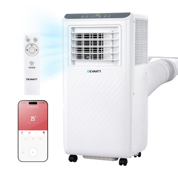 3-in-1 Devanti Portable Air Conditioner Dehumidifier Fan 7000BTU