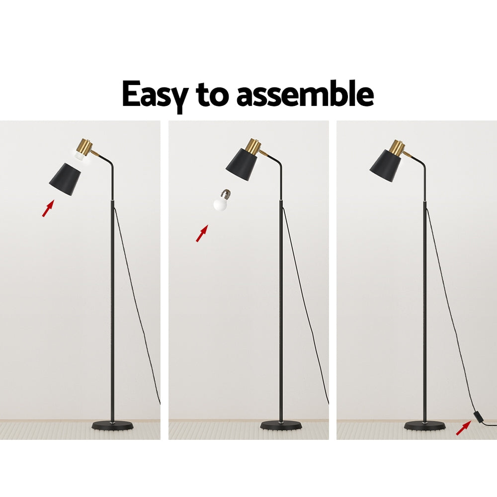 Artiss Oceans Modern LED Floor Lamp – Black