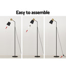 Artiss Oceans Modern LED Floor Lamp – Black