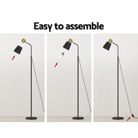 Artiss Oceans Modern LED Floor Lamp – Black
