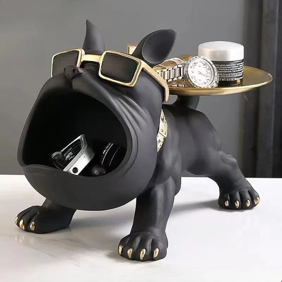 Bulldog Frenchie key bowl