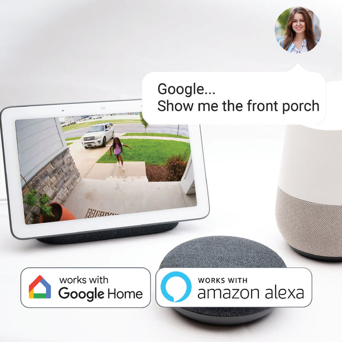 Laser FHD Outdoor Pan Tilt Camera Solar White