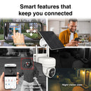 Laser FHD Outdoor Pan Tilt Camera Solar White