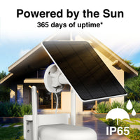 Laser FHD Outdoor Pan Tilt Camera Solar White