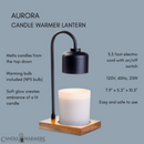 Black & Wood Arched Lamp