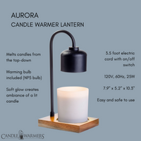 Black & Wood Arched Lamp