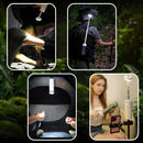 Portable Telescopic Camping Light with 5000mAh Battery â€“ Rechargeable, IPX65 Waterproof, Magnetic & Multi-Mode Outdoor Lamp (Grey)