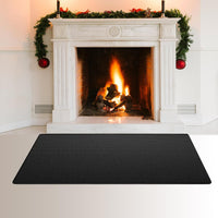 Fireproof Fireplace Hearth Mat, Fireplace Hearth Rug, Fire Resistant Rectangular Fire Pit, Heated Floor Mat for Outdoor Grills, Fire Pits, Smokers, Woodstoves, 48"x30"in