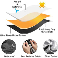 Waterproof 210D Oxford Patio Heater Cover, Windproof Protection for Outdoor Heaters