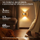 Indoor Wall Lamp - Night Light with Motion Sensor - Wireless LED Wall Light - Rechargeable Wall Lamp - Stair Lighting - Closet Lighting - Bedroom Lamp - USB Rechargeable - Magnetic -Warm White Light - Light Wood - 1 Piece