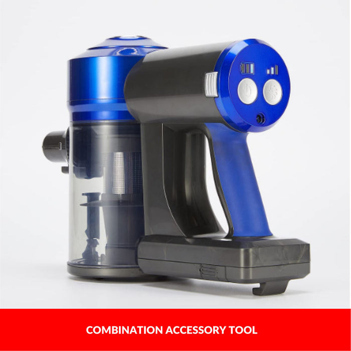 Enigma V8 22.2v Cordless Stick Vacuum Cleaner Blue + Toolkit