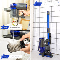 Handheld Stick Vacuum Cleaner 40 Min Runtime LED V8 150W