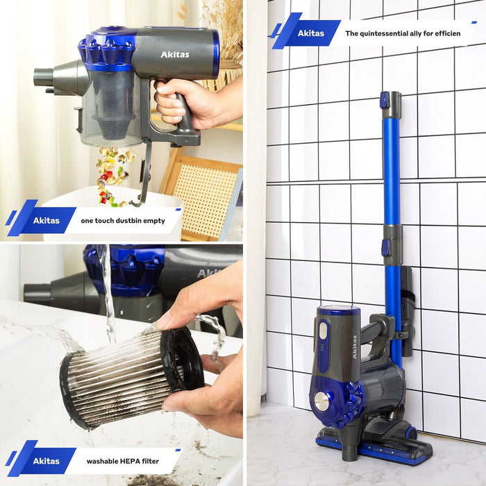 Handheld Stick Vacuum Cleaner 40 Min Runtime LED V8 150W