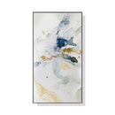 Oceans Abstract Watercolour – Black Frame Canvas