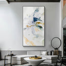 Oceans Abstract Watercolour – Black Frame Canvas