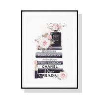 Oceans Fashion Book – Black Frame Canvas