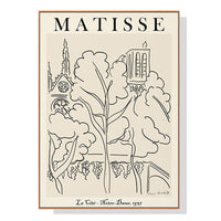Oceans Line Art By Henri Matisse – Wood Frame Canvas