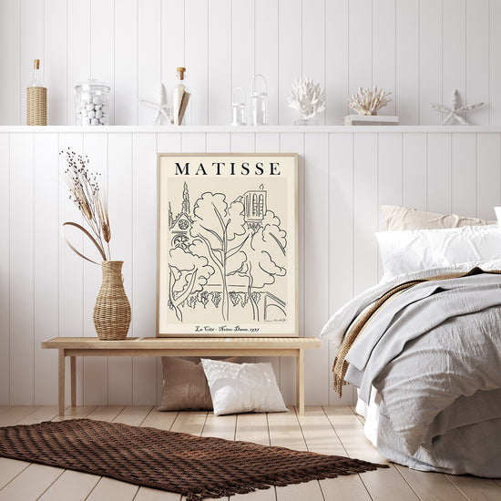 Oceans Line Art By Henri Matisse – Wood Frame Canvas