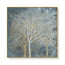 Oceans Forest In The Twilight Trees – Gold Frame Canvas