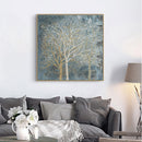 Oceans Forest In The Twilight Trees – Gold Frame Canvas