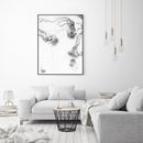 Oceans Jellyfish – Black Frame Canvas