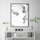 Oceans Jellyfish – Black Frame Canvas