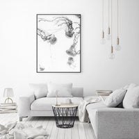 Oceans Jellyfish – Black Frame Canvas
